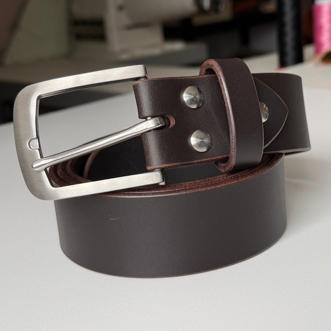 Polski pasek skórzany ręczna produkcja